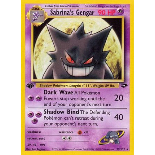 Sabrina's Gengar 029 [Gym Challenge]  - 1st Edition