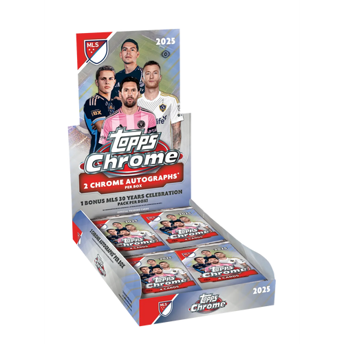 2025 Topps MLS Major League Soccer Chrome Hobby Box
