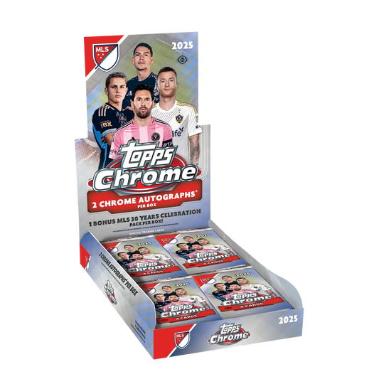 2025 Topps MLS Major League Soccer Chrome Hobby Box