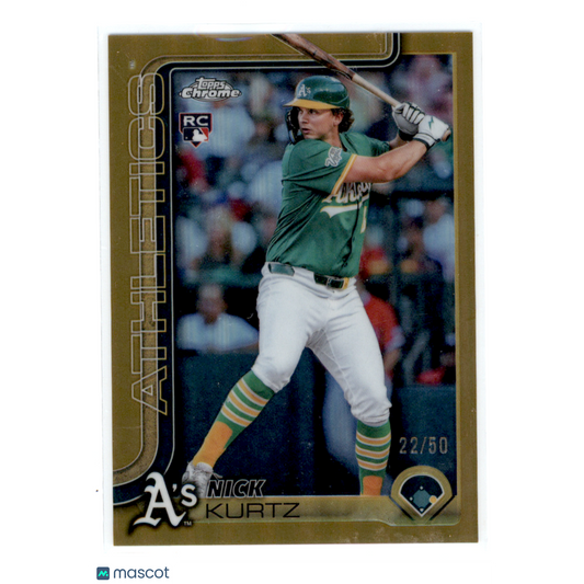 2025 Topps Chrome Nick Kurtz #USC178 Gold Refractor