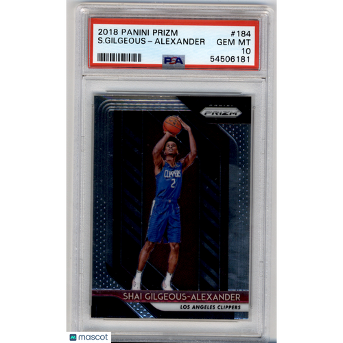 2018 Panini Prizm S. Gilgeous-Alexander #184 PSA 10