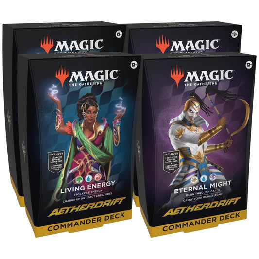Magic the Gathering: Aetherdrift: Commander 2 Pairs of 2 Decks Case