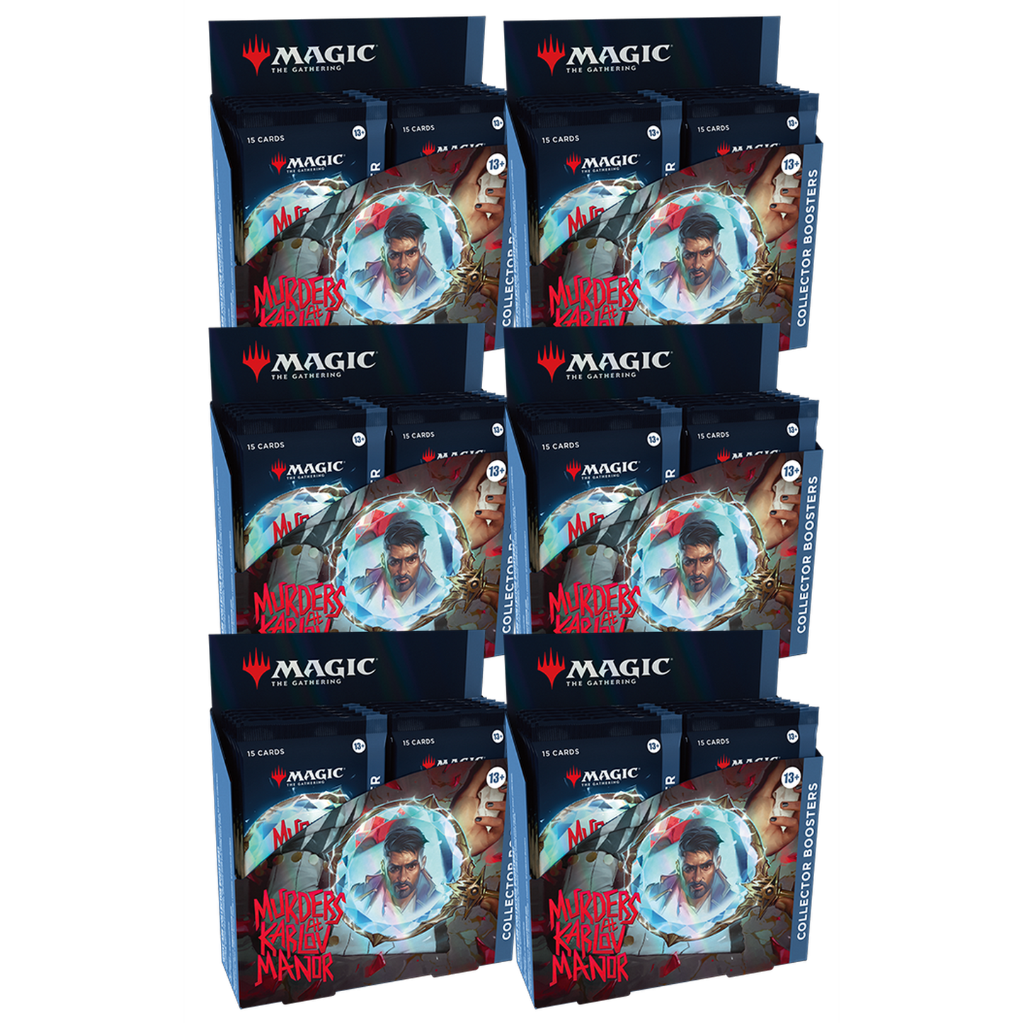 Magic the Gathering: Murders at Karlov Manor Collector's Booster Case - 6 Boxes