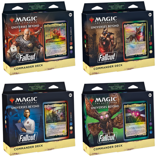 Magic the Gathering: Fallout Commander Deck Display [Set of 4]