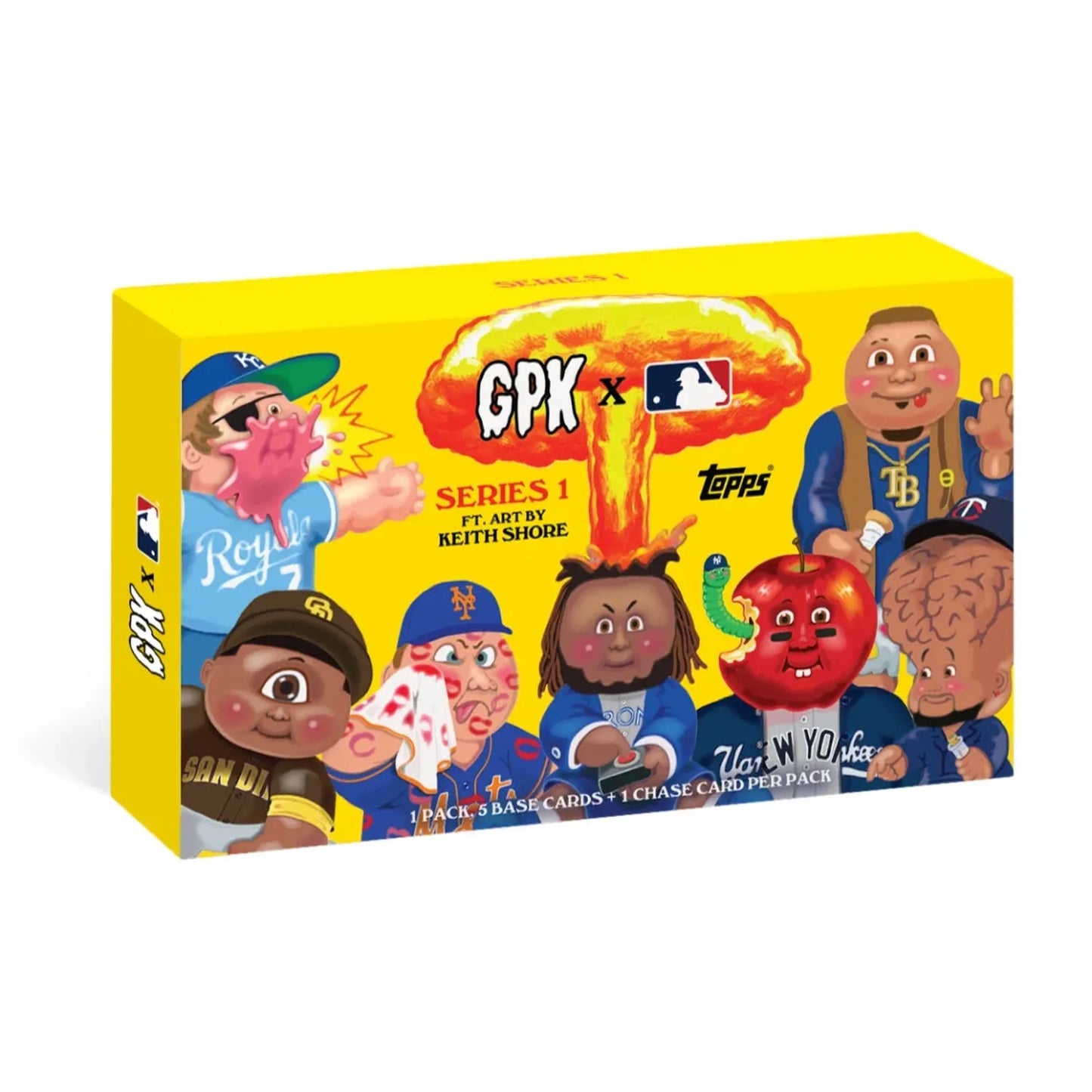 2022 TOPPS GARBAGE PAIL KIDS GPK x MLB Series 1 Keith Shore 1 Pack Box