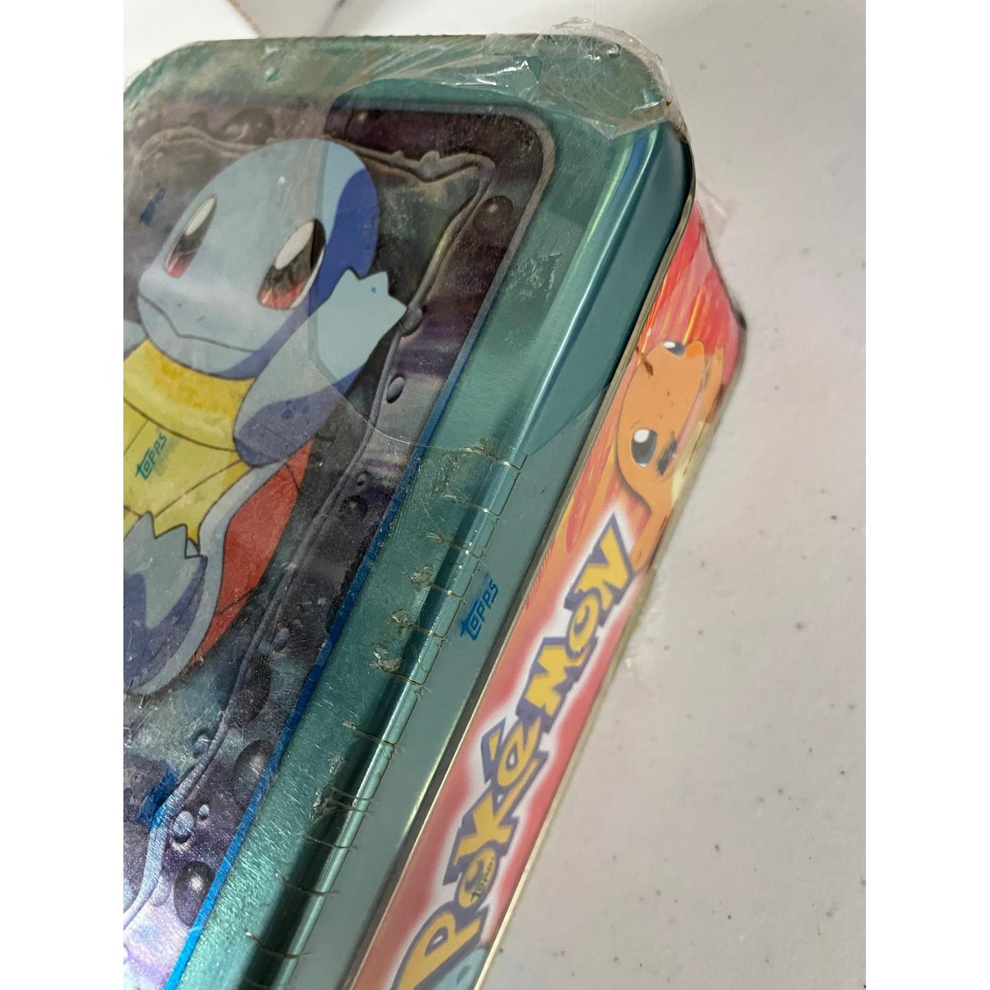 Squirtle - 1999 Topps TV Animation Edition Tin - Pokemon Vintage - Sealed (Torn Shrink)
