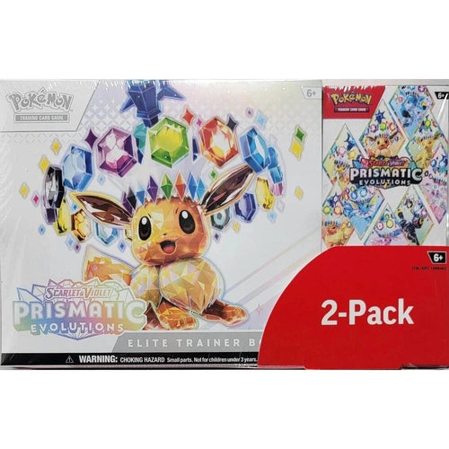 Pokemon Prismatic Evolutions 2-Pack Trainer Box and Booster Bundle (Costco)