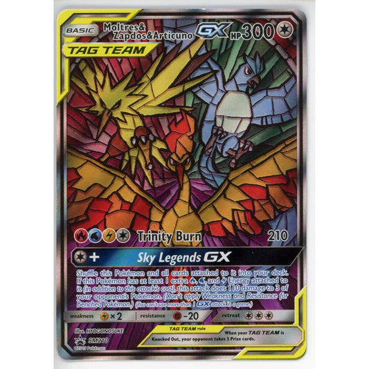 Pokemon Single: Moltres & Zapdos & Articuno GX - SM210- NM