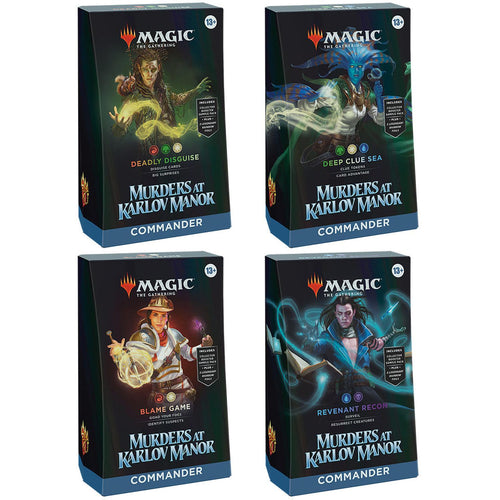 Magic the Gathering: Murders at Karlov Manor Commander Deck Display (4 Decks)