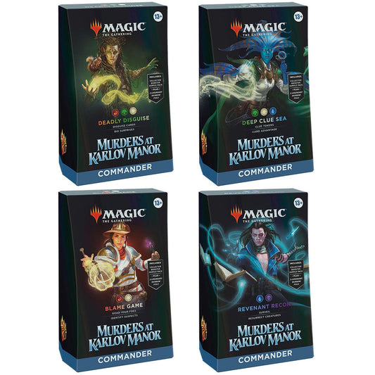 Magic the Gathering: Murders at Karlov Manor Commander Deck Display (4 Decks)