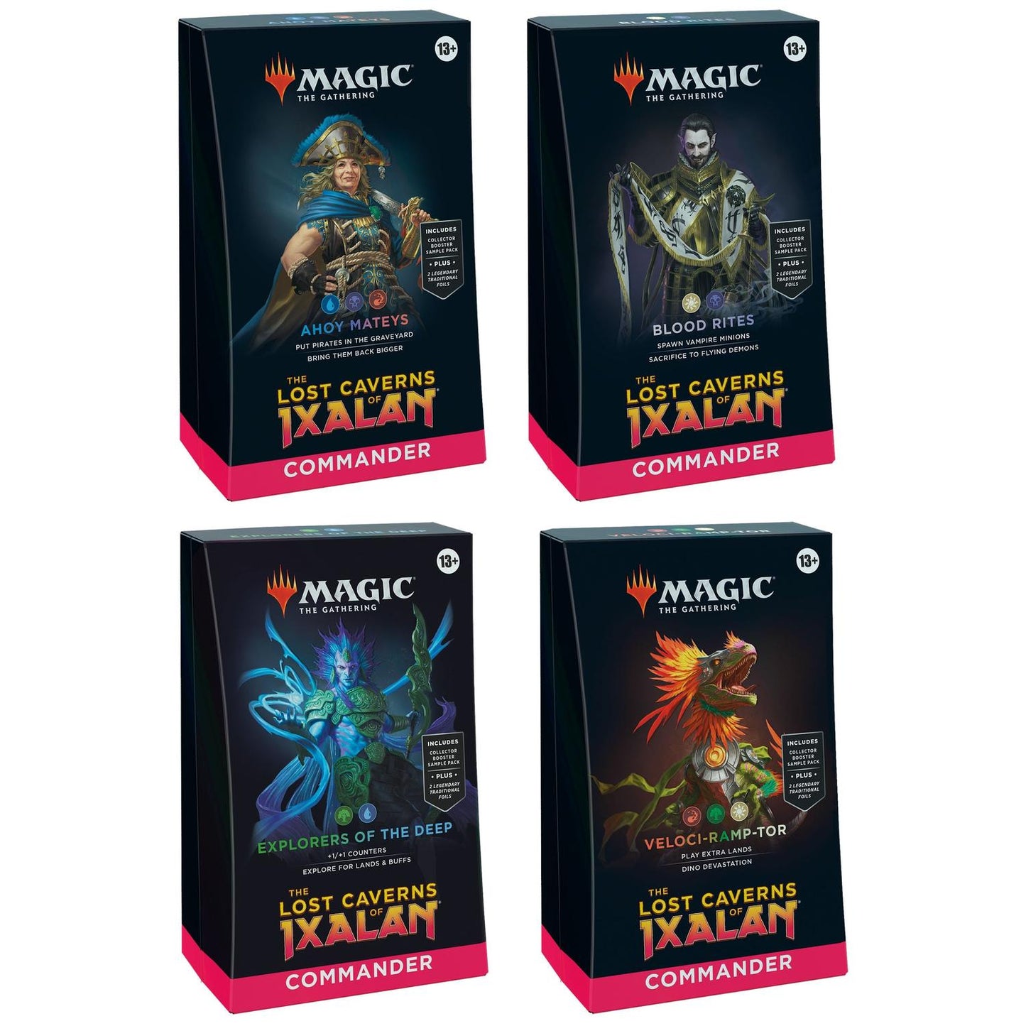 Magic the Gathering: Lost Caverns of Ixalan - Set of 4 Commander Decks