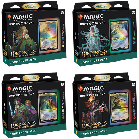 Magic the Gathering: The Lord of the Rings: Tales of Middle Earth: Commander Decks (Set of 4)