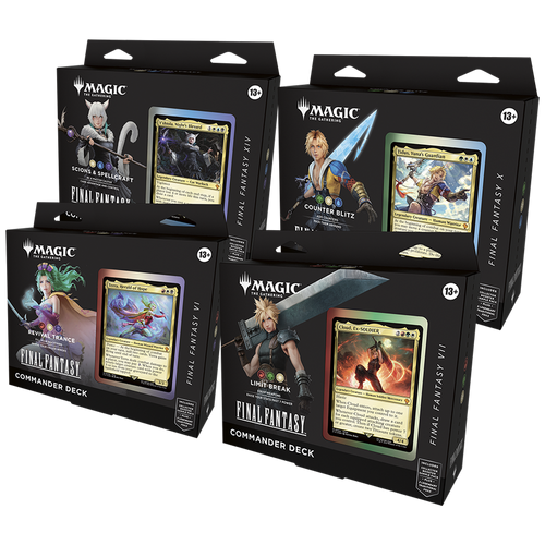 Magic: Universes Beyond: Final Fantasy Commander Deck Case (Set of 4 decks)