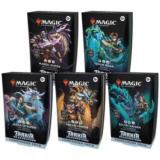 Magic: The Gathering - Tarkir: Dragonstorm Commander Deck Case (Set of 5 decks)
