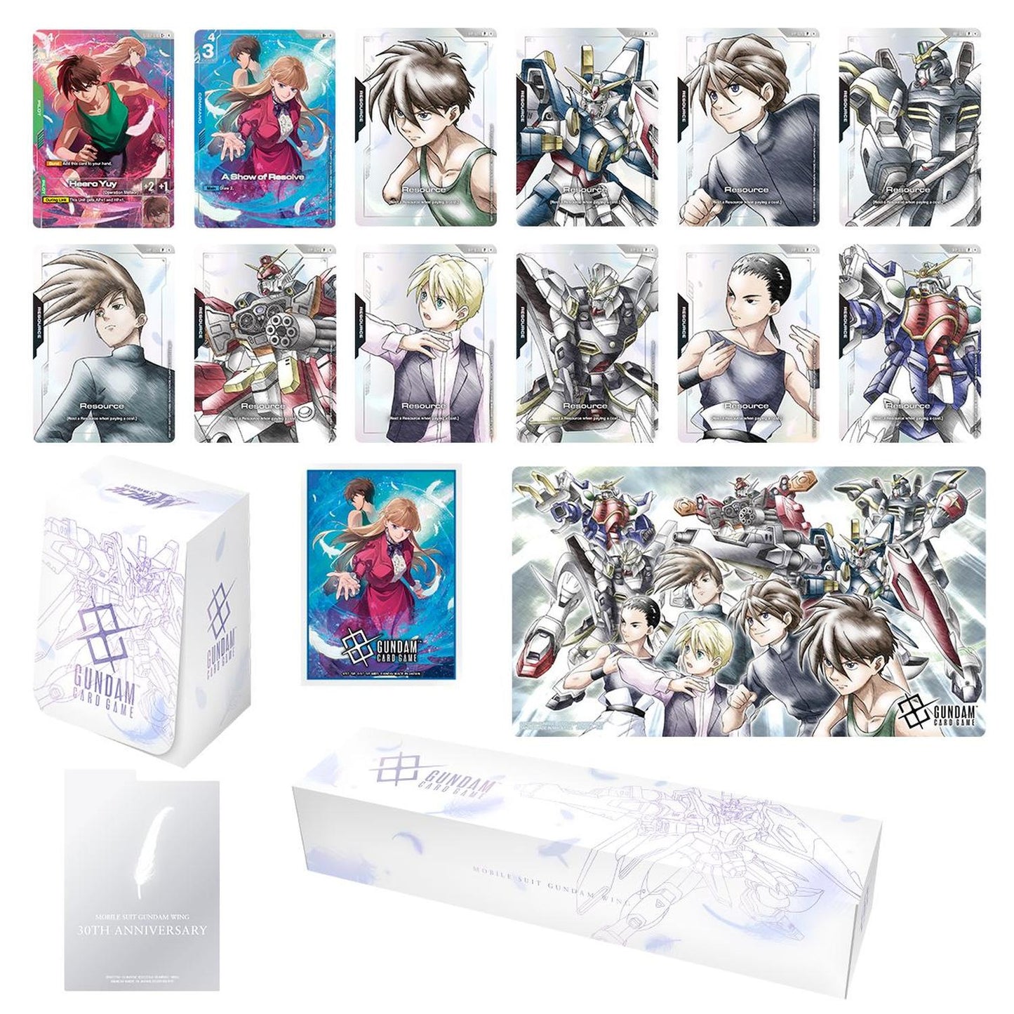 Gundam Card Game: Premium Accessory Set: -Mobile Suit Gundam Wing- (PB01)