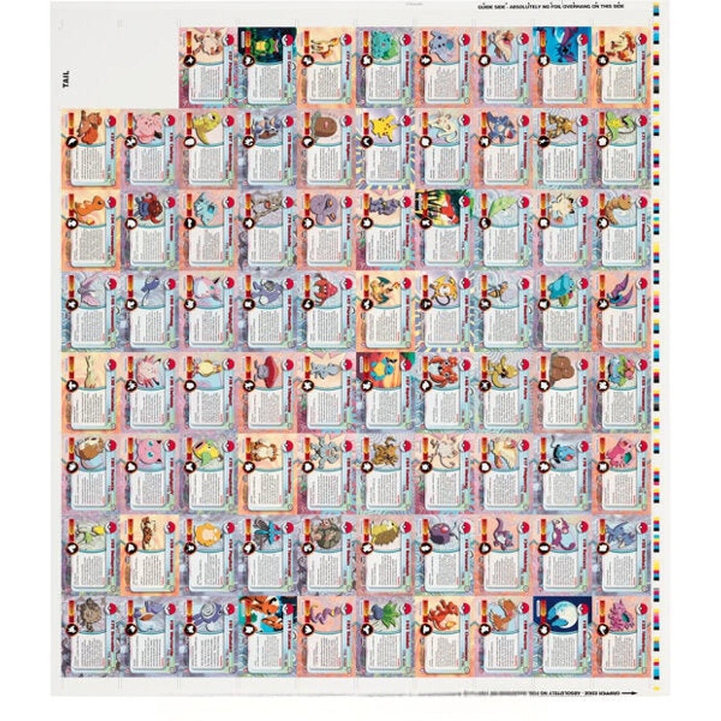 Pokemon: Topps Chrome Series 1 - Uncut Sheet