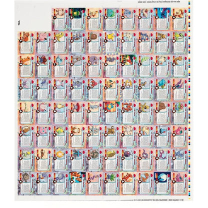 Pokemon: Topps Chrome Series 1 - Uncut Sheet