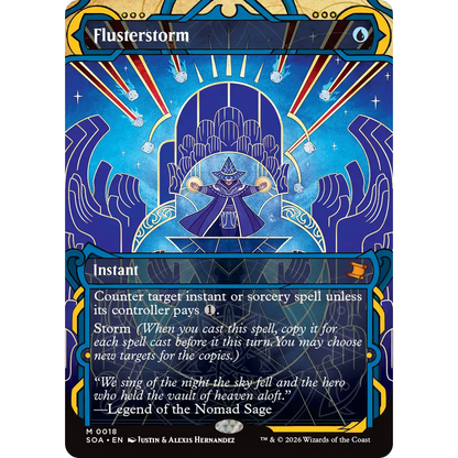Flusterstorm (JP Alternate Art) (Silver Scroll Foil) [Secrets of Strixhaven: Mystical Archive] Foil