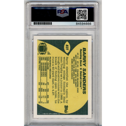 Barry Sanders PSA A