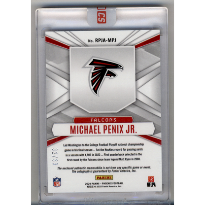 2025 Panini Phoenix Rookie Phenom Michael Penix Jr. #RPJA-MPJ