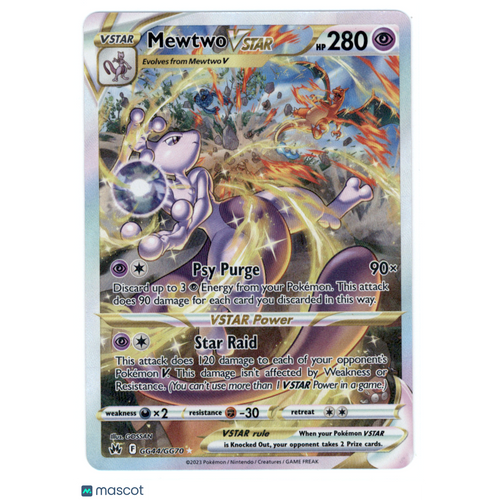 2023 Crown Zenith Mewtwo VSTAR #GG44/GG70 SAR