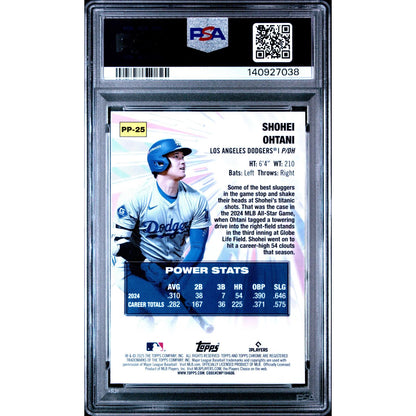 2025 Topps Chrome Power Players Shohei Ohtani #PP25 PSA 10