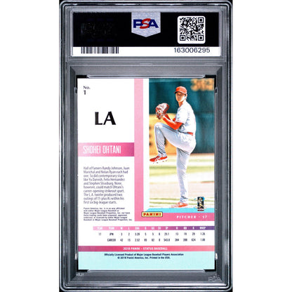 2018 Panini Chronicles Status Shohei Ohtani #1 PSA 9