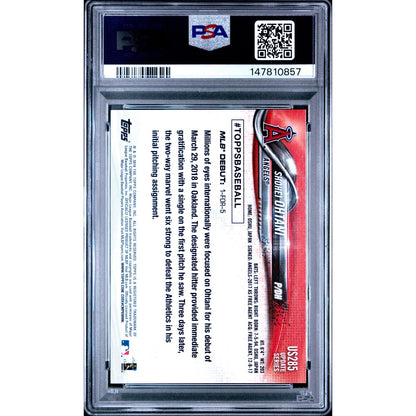 2018 Topps Update Shohei Ohtani #US285 PSA 8
