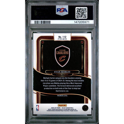 2024 Panini Select Evan Mobley #112 Gold Glitter PSA 10