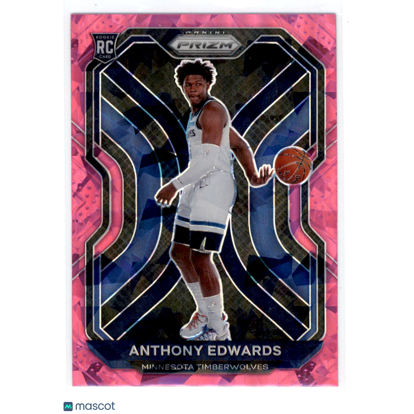 2021 Panini Prizm Anthony Edwards #258 Pink Ice