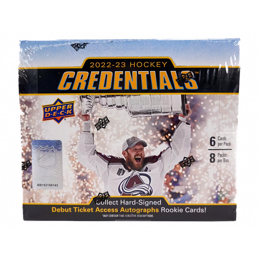 2022/23 Upper Deck Credentials Hockey Hobby Box