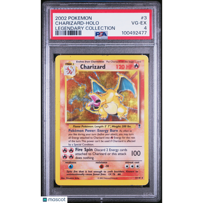 2002 Pokemon Legendary Collection Charizard #3 Legendary Collection PSA 4