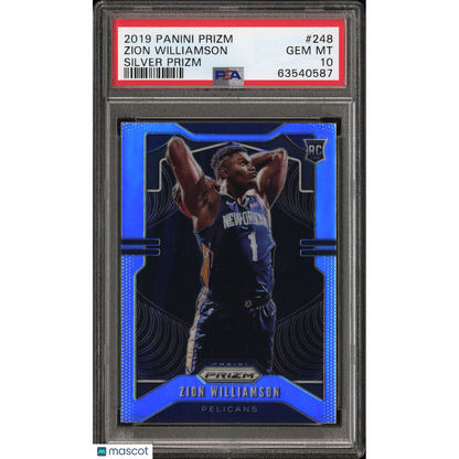 2019 Panini Prizm Zion Williamson #248 Silver PSA 10