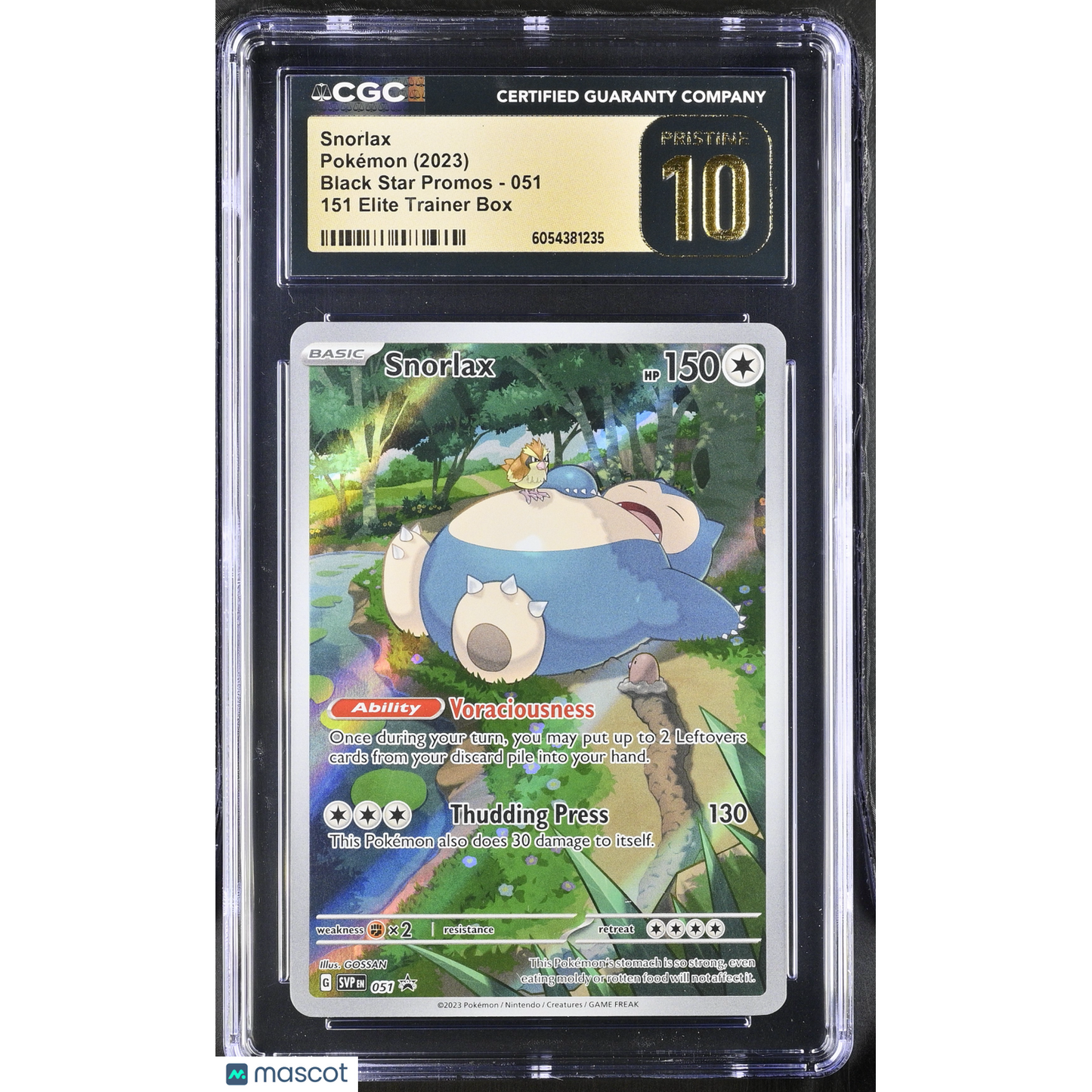 2023 Pokemon Black Star Promos Snorlax #051 CGC 10