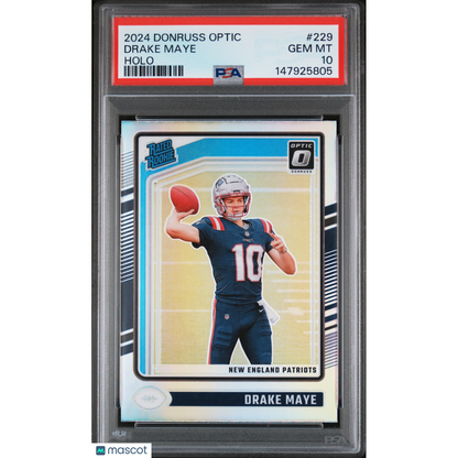 2024 Panini Donruss Optic Drake Maye #229 Holo PSA 10