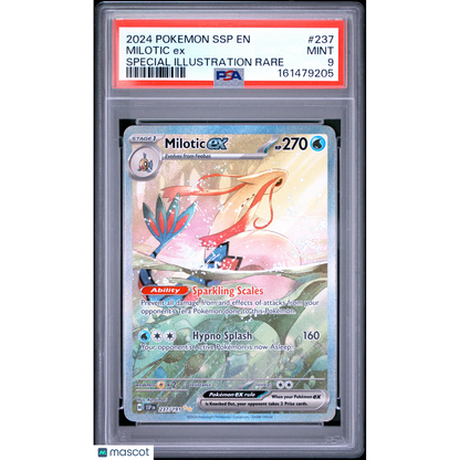 2024 Pokemon SSP EN-Surging Sparks Milotic EX #237 SIR PSA 9