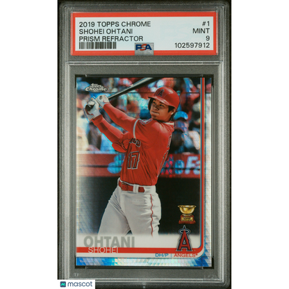 2019 Topps Chrome Shohei Ohtani #1 Prism Refractor PSA 9