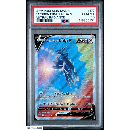 2022 Pokemon Sword & Shield Astral Radiance Orgn. FRM. Dialga V #177 PSA 10
