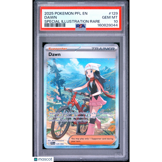 2025 Pokemon PFL EN-Phantasmal Flames Dawn #129 Special Illustration Rare PSA 10