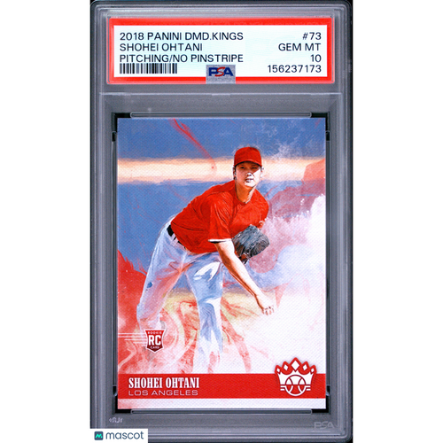 2018 Panini Diamond Kings Shohei Ohtani #73 Pitching No Pinstripe PSA 10