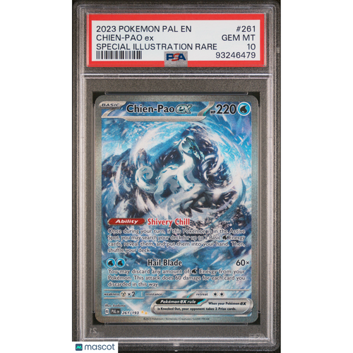 2023 Pokemon Pal EN-Paldea Evolved Chien-Pao EX #261 Special Illustration Rare PSA 10