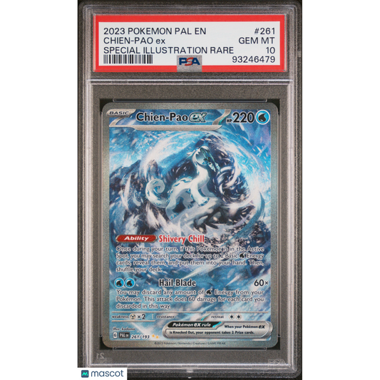 2023 Pokemon Pal EN-Paldea Evolved Chien-Pao EX #261 Special Illustration Rare PSA 10