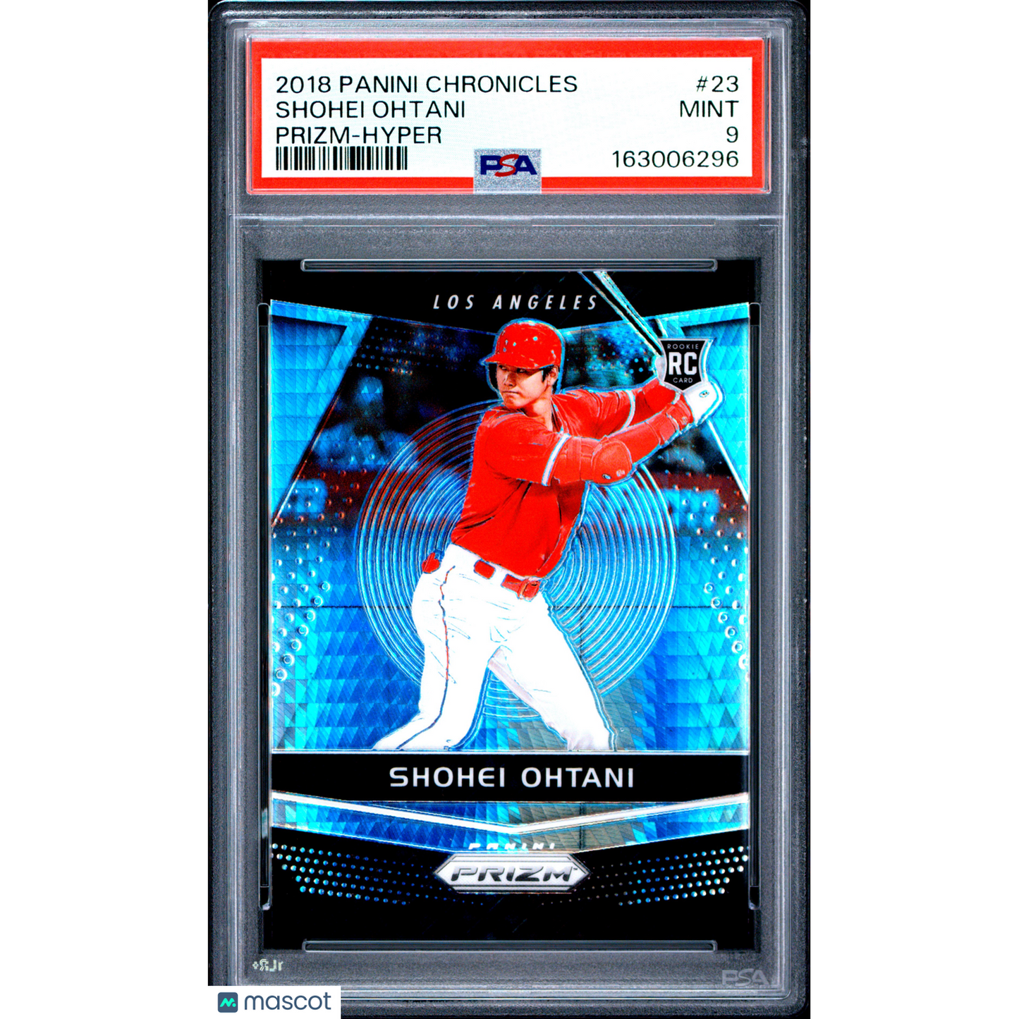 2018 Panini Chronicles Prizm Shohei Ohtani #23 Hyper PSA 9