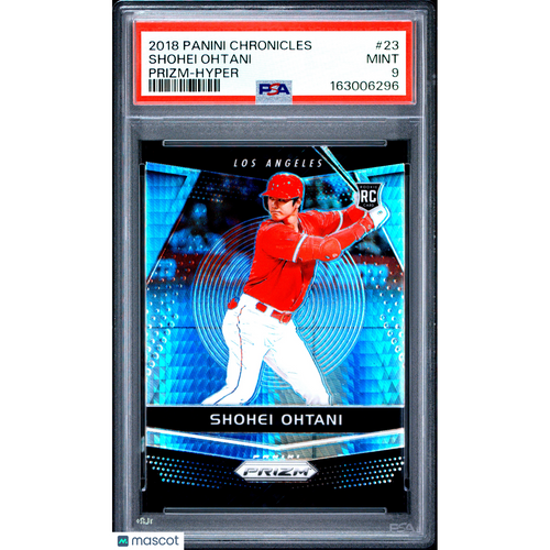 2018 Panini Chronicles Prizm Shohei Ohtani #23 Hyper PSA 9