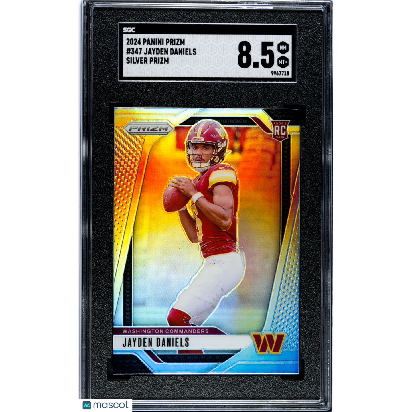 2024 Panini Prizm Jayden Daniels #347 Silver SGC 8.5