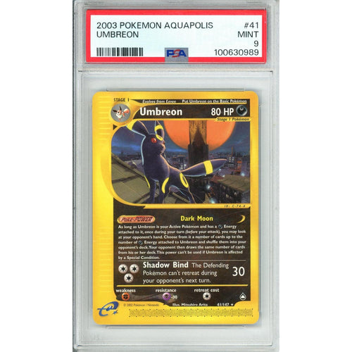 Pokemon Graded: Umbreon 41/147 Aquapolis (2003) PSA 9