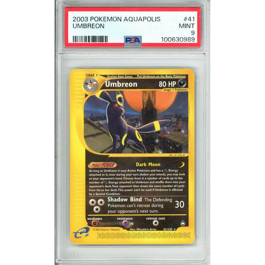 Pokemon Graded: Umbreon 41/147 Aquapolis (2003) PSA 9