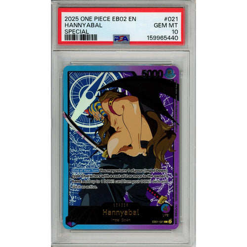 One Piece Graded: Hannyabal EB02 Parallel (2025) PSA 10