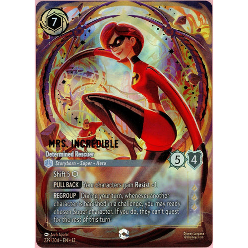 Lorcana Single: Mrs. Incredible Determined Rescuer 239/204 Wilds Unknown NM