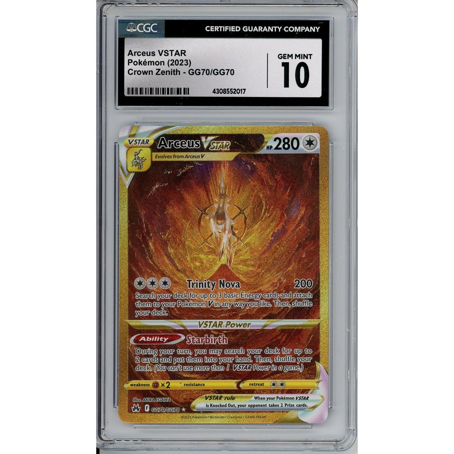Graded Pokemon: Arceus VSTAR CGC 10